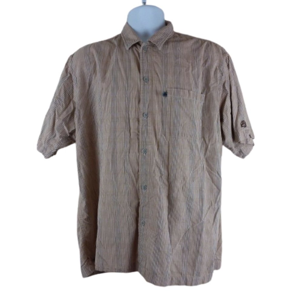 The North Face Lg A5 Series Button Shirt Tan Check
